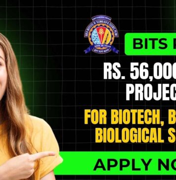 BITS Pilani Biotech Project Vacancy