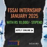 FSSAI Internship Applications Jan 2025