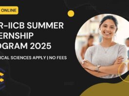 CSIR-IICB Summer Internship Program 2025