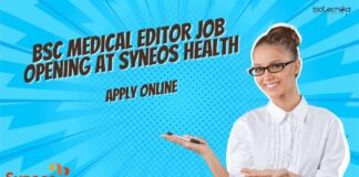 BSc Medical Editor Job Opening