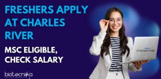 Freshers Apply at Charles River