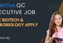 Zentiva QC Executive Job – MSc Biotech & Microbiology Apply Zentiva QC Executive Job