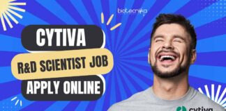Cytiva R&D Scientist Job Opening