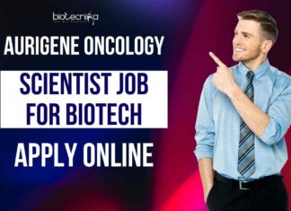 Aurigene Oncology Scientist Job For