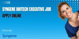 Syngene Biotech Executive Job
