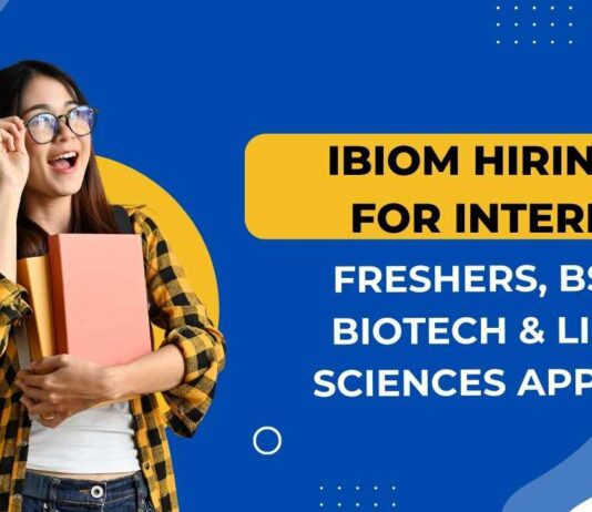 IBioM Hiring For Intern