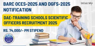 BARC OCES-2025 and DGFS-2025