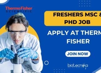 Fresher Life Sciences Vacancy