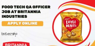 Britannia Industries Food Tech QA