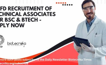 CDFD Recruitment of Technical Associates For BSc & BTech – Apply Now CDFD Associates Job Openings