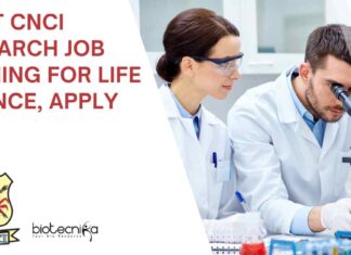 Govt CNCI Research Job Opening For Life Science, Apply Now Govt CNCI Research Job Opening