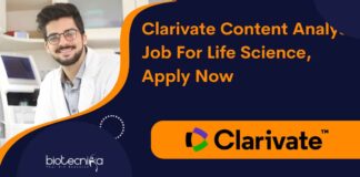 Clarivate Content Analyst Job