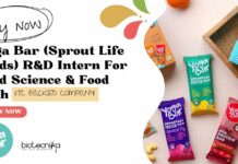 Yoga Bar (Sprout Life Foods – ITC backed company) R&D Intern For Food Science & Food Tech, Apply Online Food Tech R&D Intern at Yoga Bar