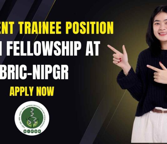 BRIC-NIPGR Student Trainee With Fellowship