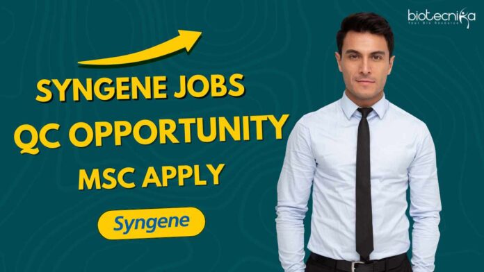 Syngene Biotechnology QC Job