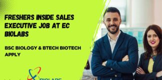 Freshers BSc Biology Jobs at EC Biolabs