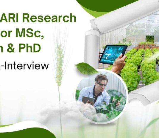 IARI Project Research Jobs For MSc