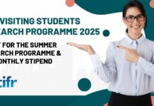 TIFR Visiting Students Research Programme 2025 – Apply For Summer Research Programme & Get Monthly Stipend TIFR Visiting Students Research Programme 2025