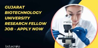 Gujarat Biotechnology University Research Fellow