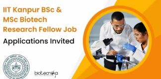 IIT Kanpur Biotech Research Fellow