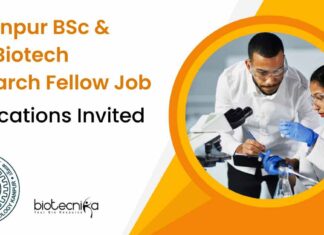 IIT Kanpur Biotech Research Fellow