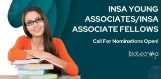 INSA Young Associates/INSA Associate Fellows Call For Nominations Open