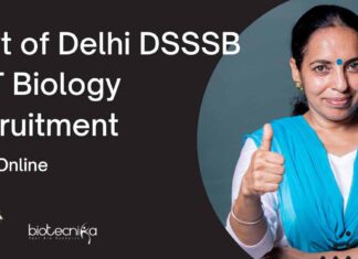 DSSSB PGT Biology Recruitment - Apply Online