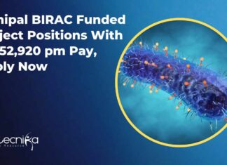 Manipal BIRAC Funded Project Positions With Rs. 52,920 pm Pay, Apply Now Manipal Project Positions