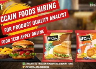 McCain Foods Product Quality Analyst Job Opening – Apply Online McCain Foods Quality Analyst Job