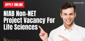 NIAB Non-NET Project Jobs For Life Sciences