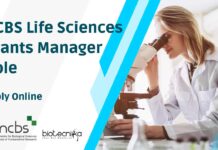 NCBS Life Sciences Grants Manager Role – Apply Online NCBS Life Science Vacancy