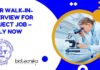 NISER Walk-In-Interview for Project Job