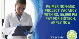 PGIMER Non-Med Project Vacancy
