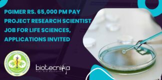 PGIMER Project Research Scientist Job