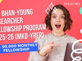 M K Bhan Fellowship Program 2025-26