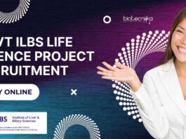 Govt ILBS Life Science Project Recruitment