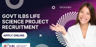 Govt ILBS Life Science Project Recruitment