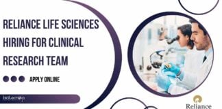 Reliance Life Sciences Clinical Research Job