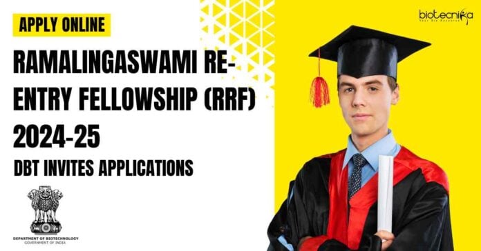 Ramalingaswami Re-entry Fellowship (RRF) 2024-25