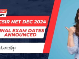 CSIR NET Dec 2024 Exam Dates Announced