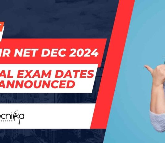 CSIR NET Dec 2024 Exam Dates Announced