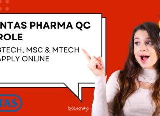 Intas Pharma QC Job For Biotech