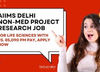 AIIMS Delhi Non-Med Project Research Job
