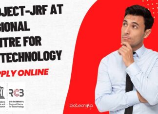 Project-JRF at Regional Centre for Biotechnology
