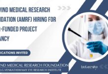 Aravind Medical Research Foundation (AMRF) Hiring For ICMR-Funded Project Vacancy, Applications Invited AMRF Madurai Project Vacancy