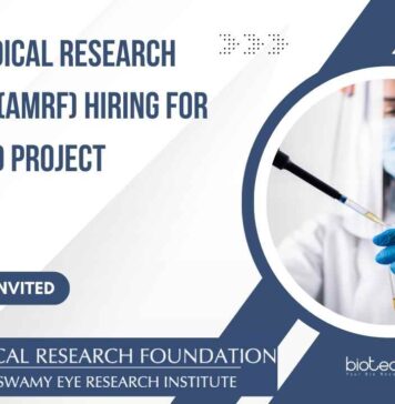 AMRF Madurai Project Vacancy