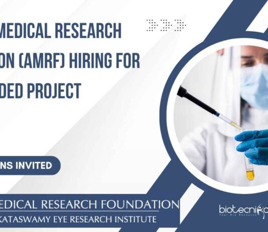AMRF Madurai Project Vacancy
