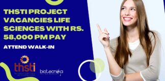 THSTI Life Science Projects Openings