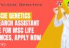 Telscie Genetics Research Assistant Role For MSc Life Sciences, Apply Now Telscie Genetics Research Assistant Role For MSc Life Sciences, Apply Now