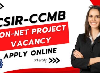 CSIR-CCMB Non-NET Project Vacancy
